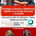 Tecnología en Derecho y Plataformas Digitales en el manejo del acceso a la Justicia -Bogota - Colombia