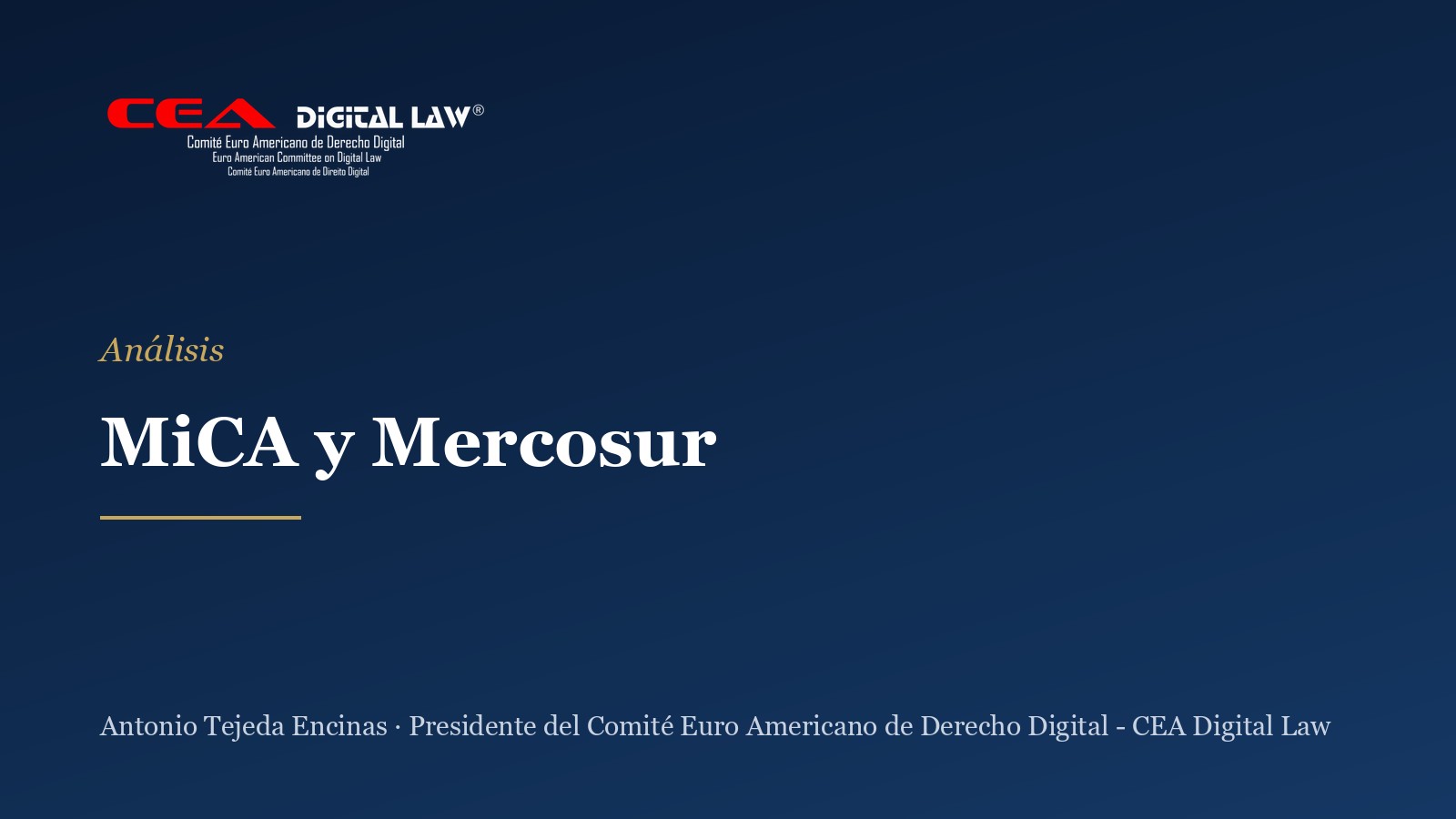 MiCA y Mercosur